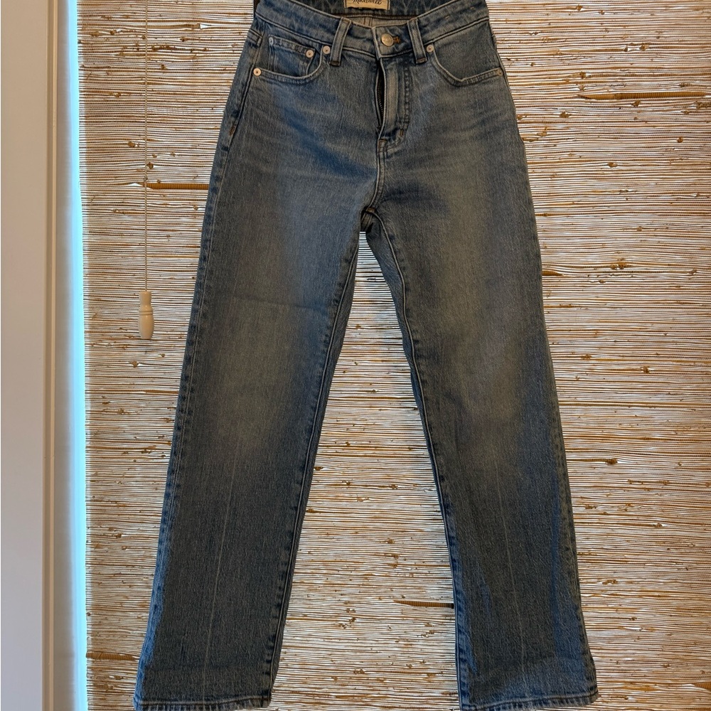Madewell Dark Wash Straight Jeans